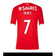 Benfica David Neres #7 Hemmatröja 2022-23 Korta ärmar